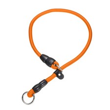 Dog Slip Collar No Pull Training Nylon Collar Adjustable Stopper L Orange