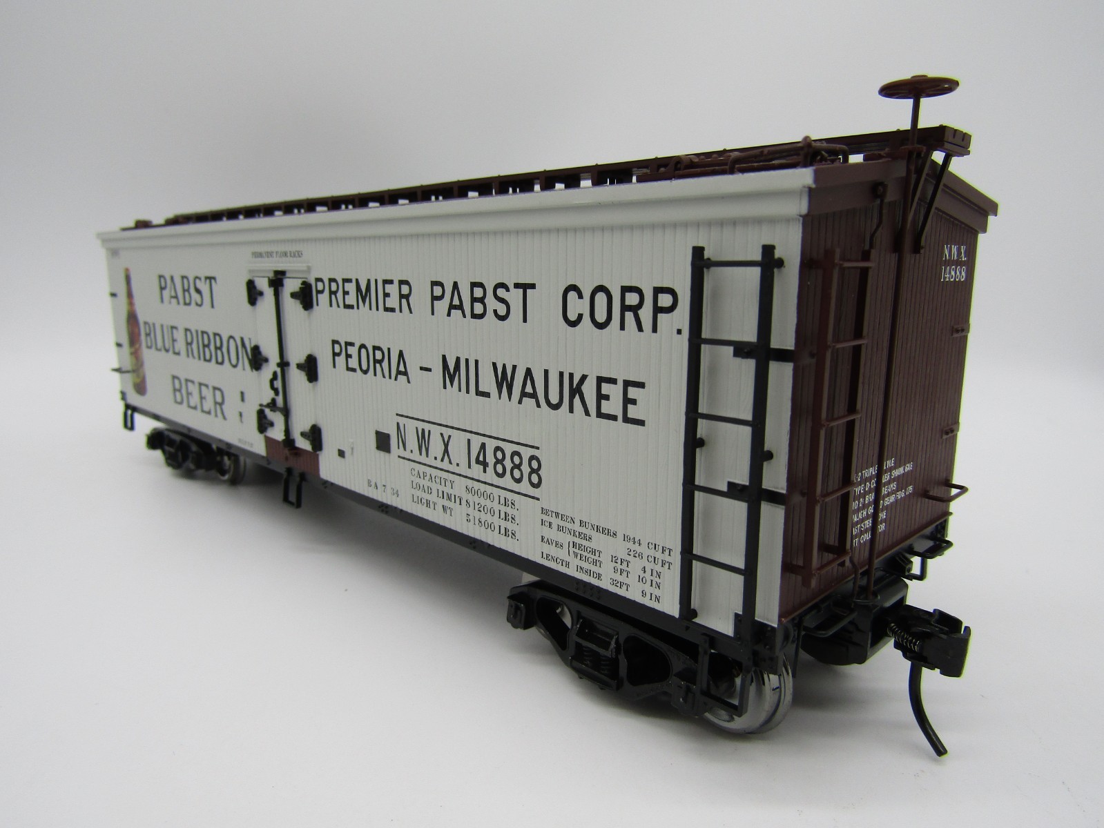 Atlas O 40' Wood Reefer - Pabst 14888 2-Rail
