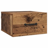 Nachttisch Mit Schubladen Altholz 35X35X20 Cm Holzwerkstoff