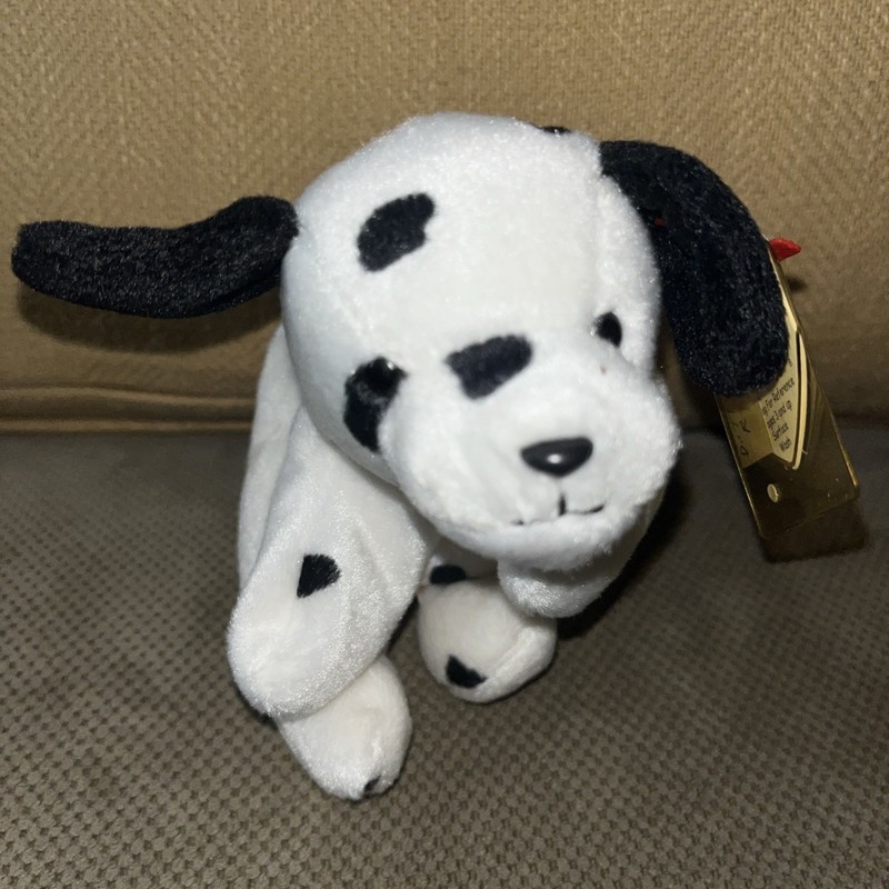 Ty Beanie Baby DOTTY the Dalmatian Dog Plush Stuffed Animal Toy  2