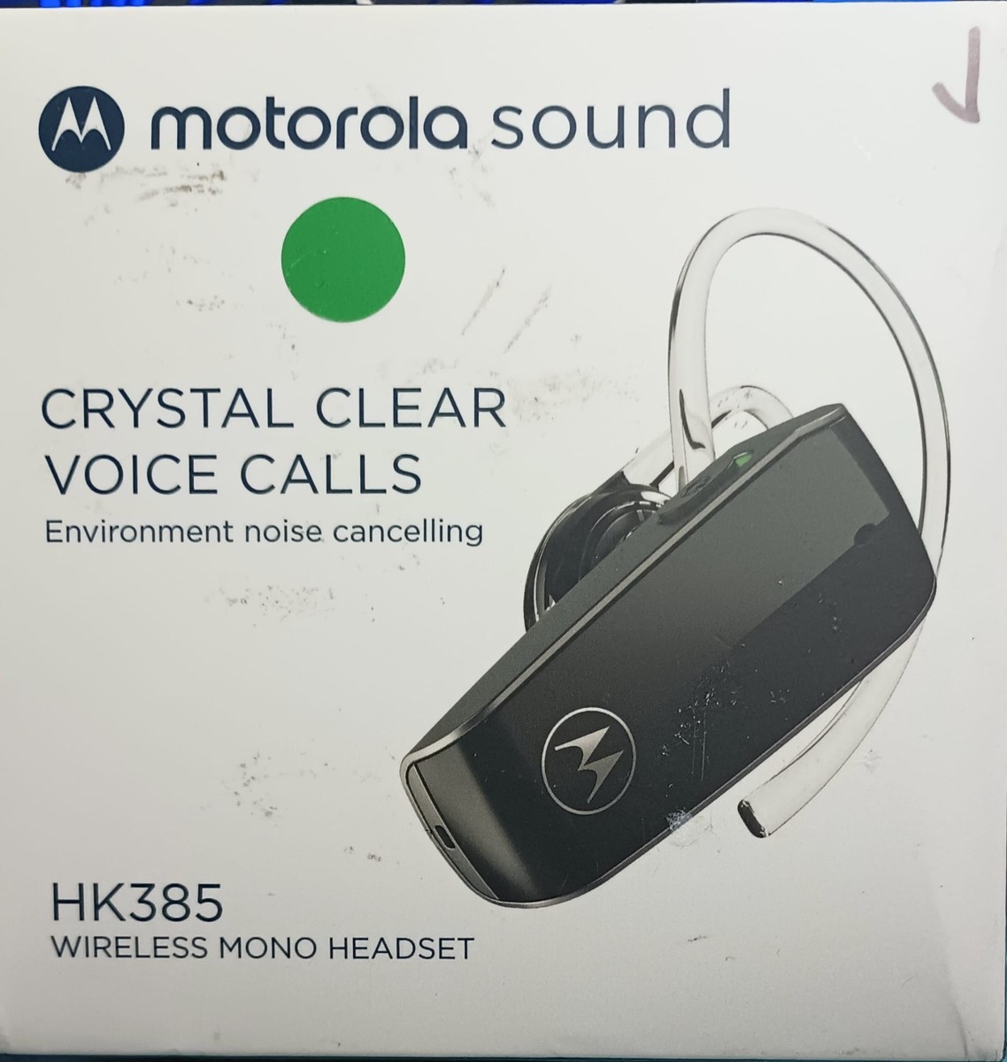 Motorola - HK385 Bluetooth In-Ear Wireless Mono Headset - Black | eBay