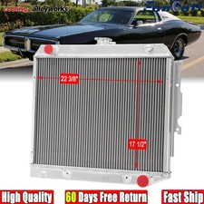 3rows Aluminum Radiator For 1968-1972 Dodge Charger1970-73 Plymouth Barracuda..