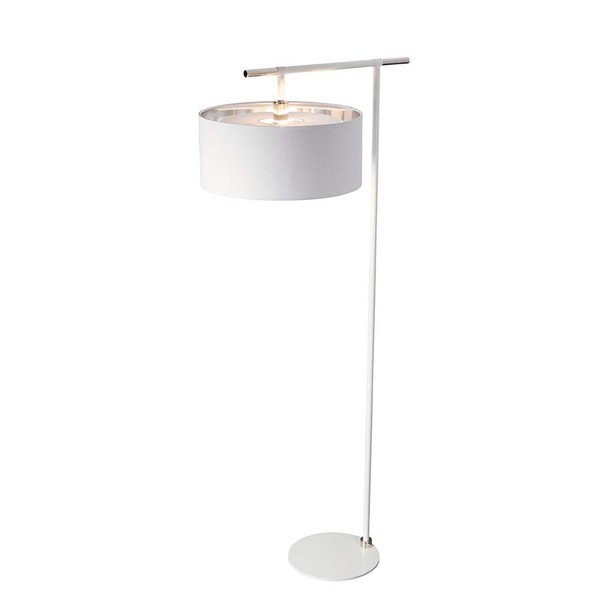 Stehlampe Stehleuchte Wohnzimmerlampe Nickel Stahl H 161,6 Cm 1 Flammig-image