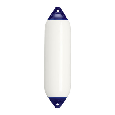 Polyform F-6 Twin Eye Boat Dock Fender Bumper 11x42'' Ribbed WHITE