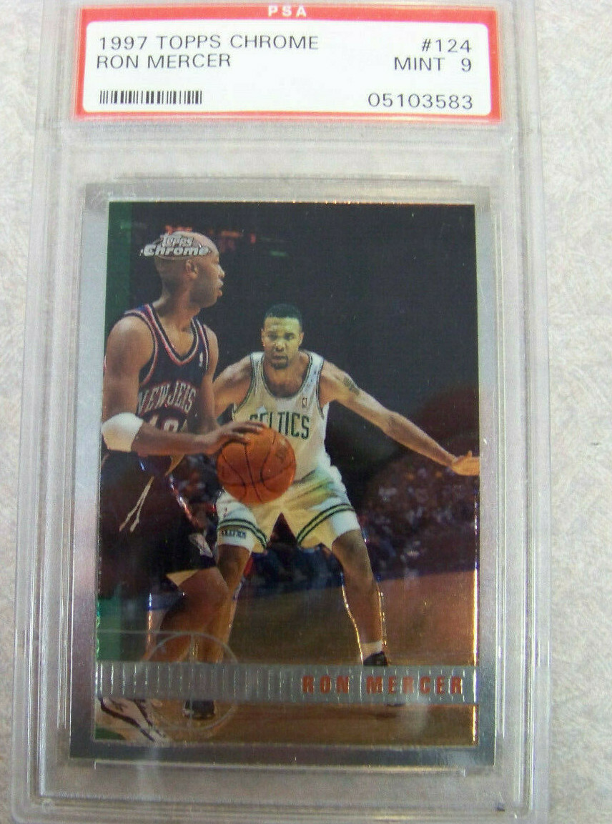 1997 TOPPS CHROME RON MERCER #124 PSA 9