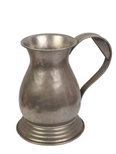 Grande BROCCA CARAFFA VERSTOIO Antico OGGETTO PELTRO ITALIA VINTAGE COLLEZIONE