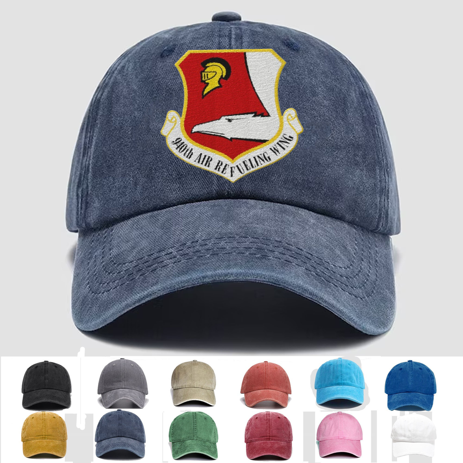 Custom Embroidered Hat 940th Air Refueling Wing, Veteran Cap, Trucker Hat, Gift