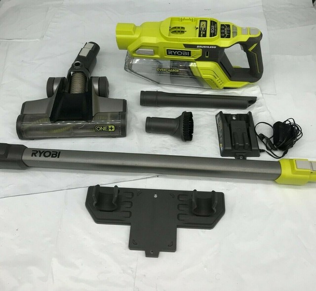 Ryobi P724 One 18v Brushless Cordless Compact Stick Vacuum Cleaner W