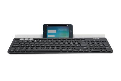 Logitech K780 Multi-Device Wireless Keyboard RF Tastatur Kabellos Bluetooth Q