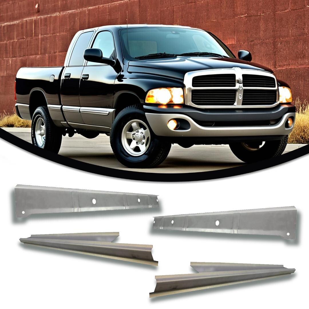 1998-02 DODGE RAM P/U 4DR QUAD CAB INNER & OUTER ROCKER PANELS 4PC. Kit