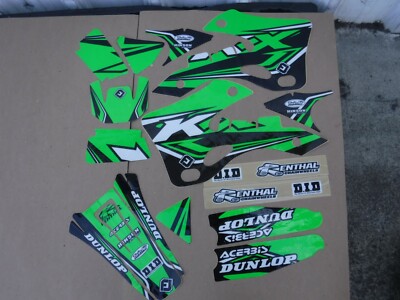 FLU Designs PTS4 TEAM  KAWASAKI GRAPHICS KX125 KX250  1999 2000 2001 2002 