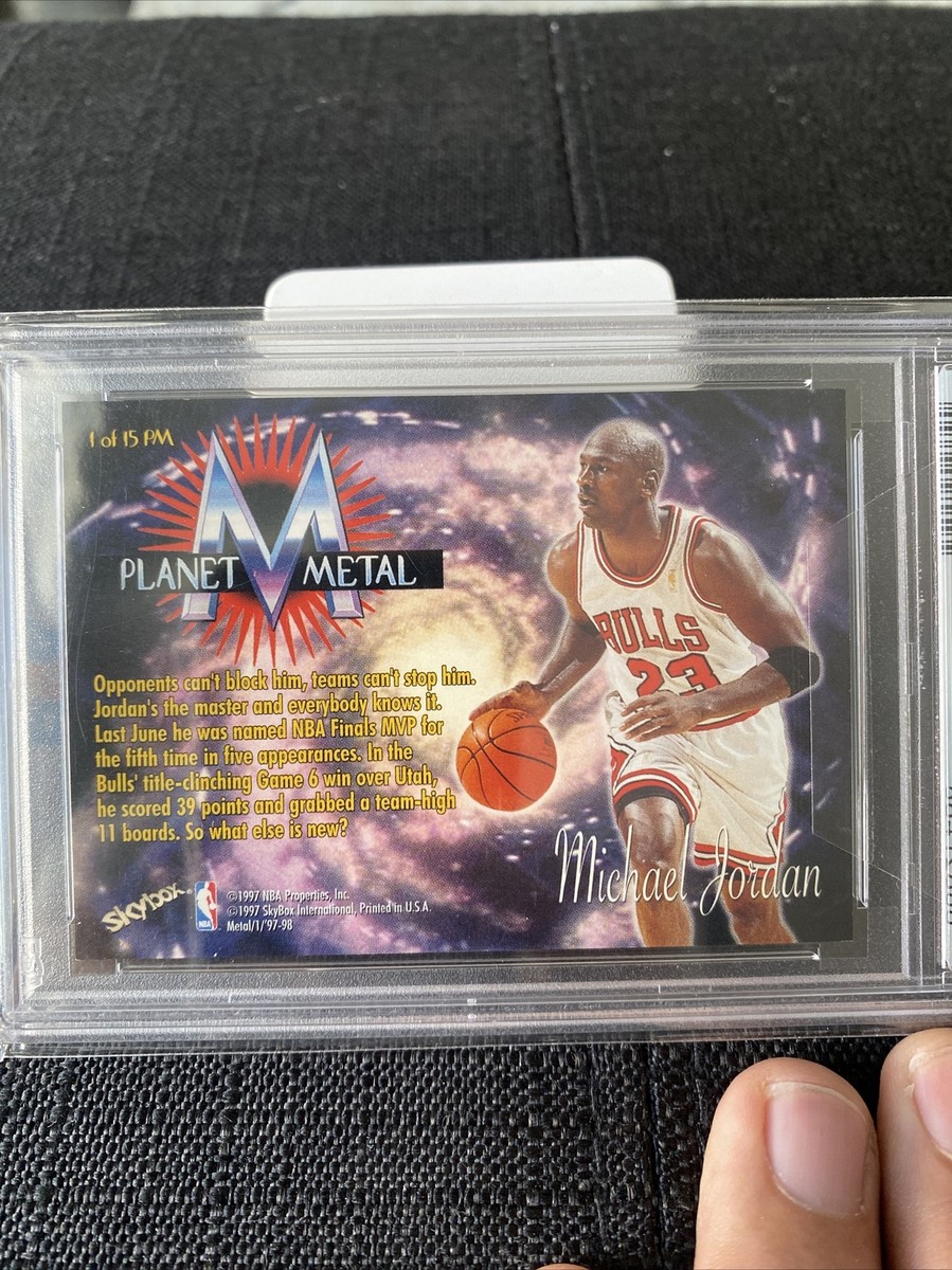 Michael Jordan 1997-98 Skybox Metal Universe #1 Planet Metal