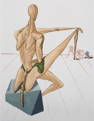 Salvador DALI: HELL 5, Minos, ORIGINALGRAPHIK, 1960, GÖTTLICHE KOMÖDIE