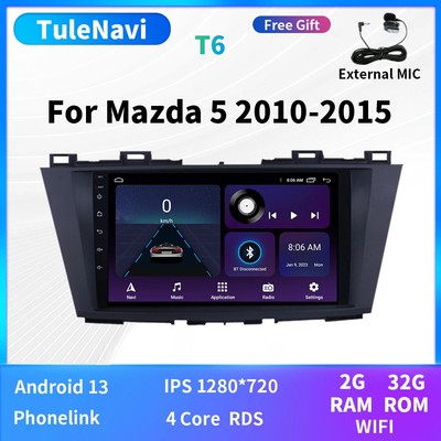 For Mazda 5 Car Multimedia Player Stereo Radio GPS Navigation Head Unit Carplay
