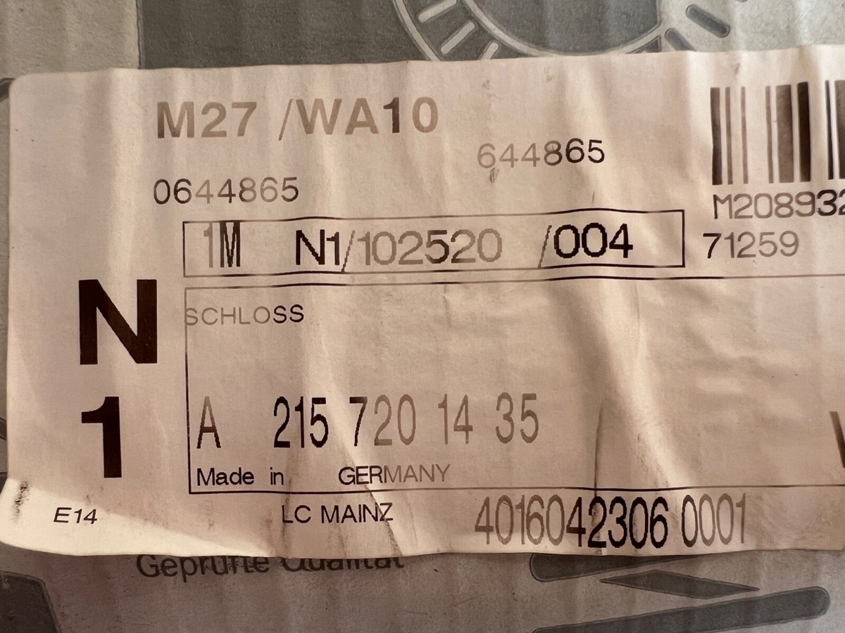 NEU NOS Mercedes CL500 CL600 CL65 AMG W215 C215 Tuerschloss RHD  