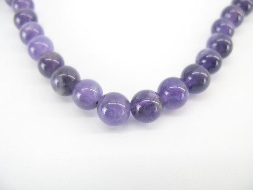 Amethyst Pyrite Halskette, echte Natursteine Heilsteine Edelsteine, Modeschmuck - Bild 7 von 10