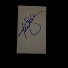 KEN STABLER SIGNED In Person 3x5 INDEX CARD SUPER BOWL CHAMPION OAKLAND RAIDERS