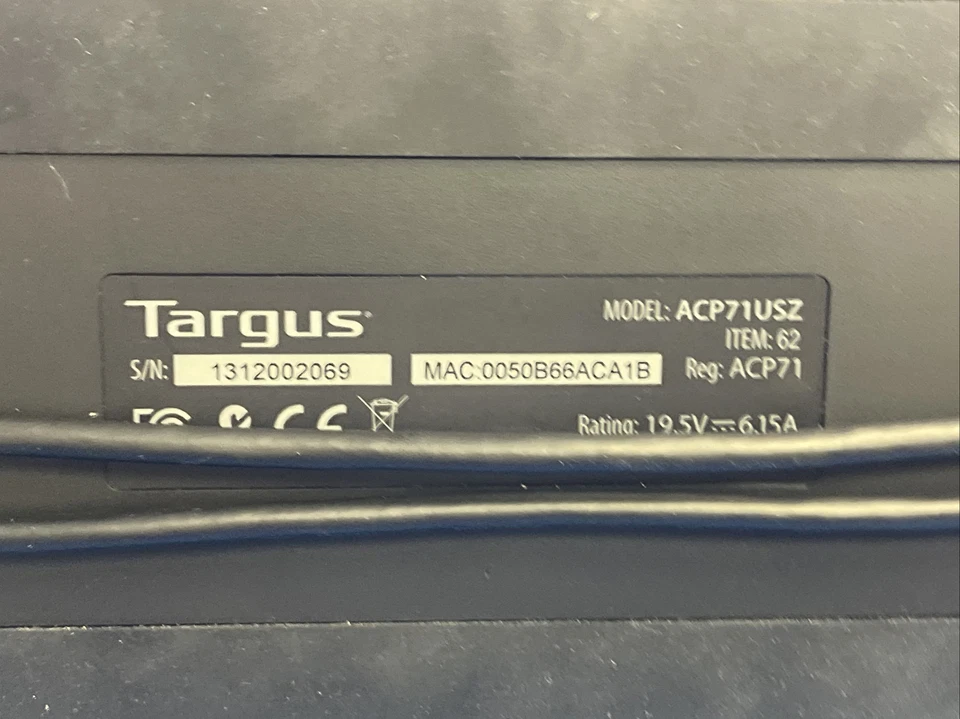 Targus ACP71USZ Universal USB 3.0 DV Docking Station - Image 3 of 4