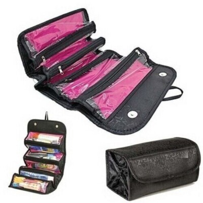 ROLL-N-GO SCHMINKKOFFER KOSMETIKTASCHE ROLL UP REISETASCHE SMART KULTURBEUTEL