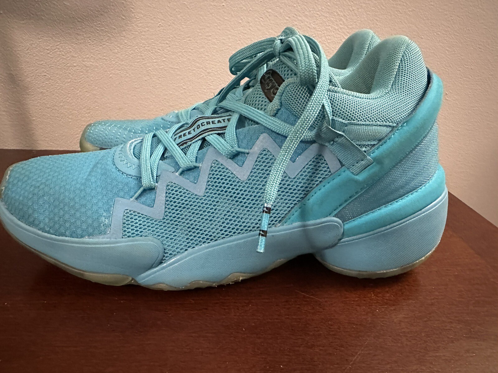 Adidas Basketball Crayola Shoes Sky Blue Size 5.5 5 1… Gem