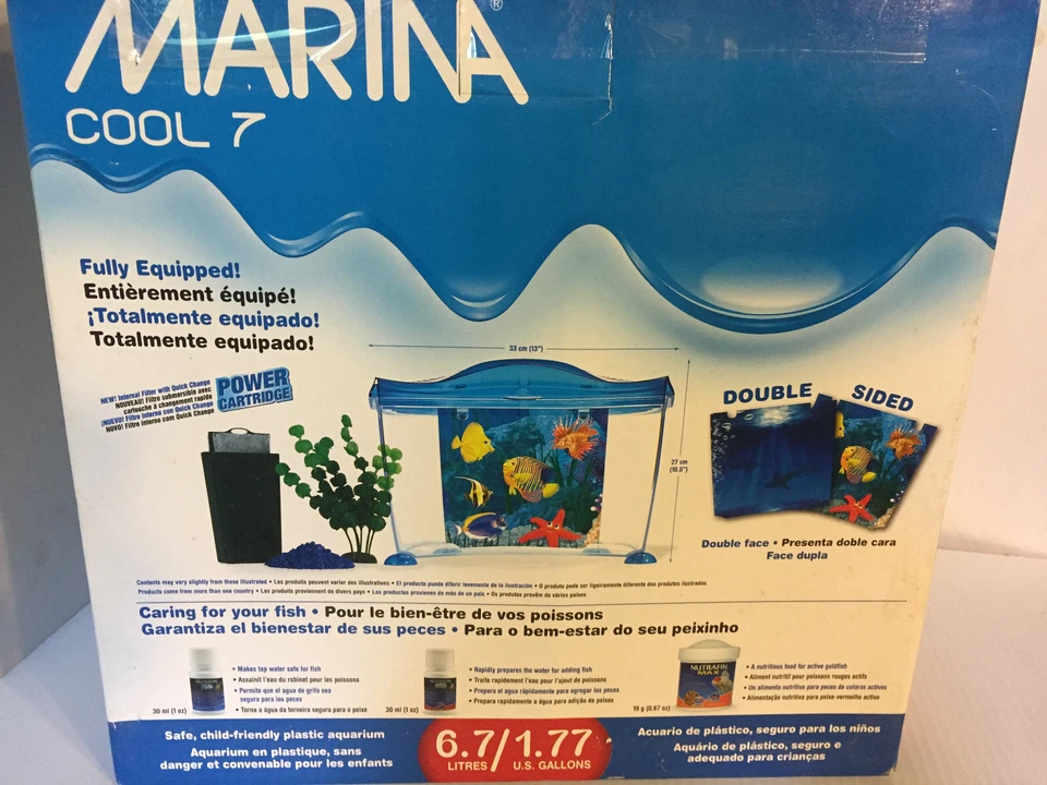 Acrylic Aquarium Kit  Mini Goldfish Betta Starter Kit - Image 2 of 4