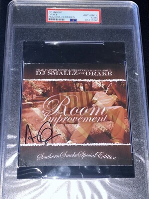 Drake MIX 激レア！！ Drake Signed Room For Improvement CD Insert PSA Rare Vintage Debut