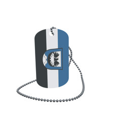 Dog Tag Flag Bunting Mountain Middle Franconia Dog Tag Aluminium 30 x 50mm