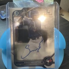 2022 Bowman Chrome 1st Sebastian Espino Auto Blue Jays #CPA-SE C47