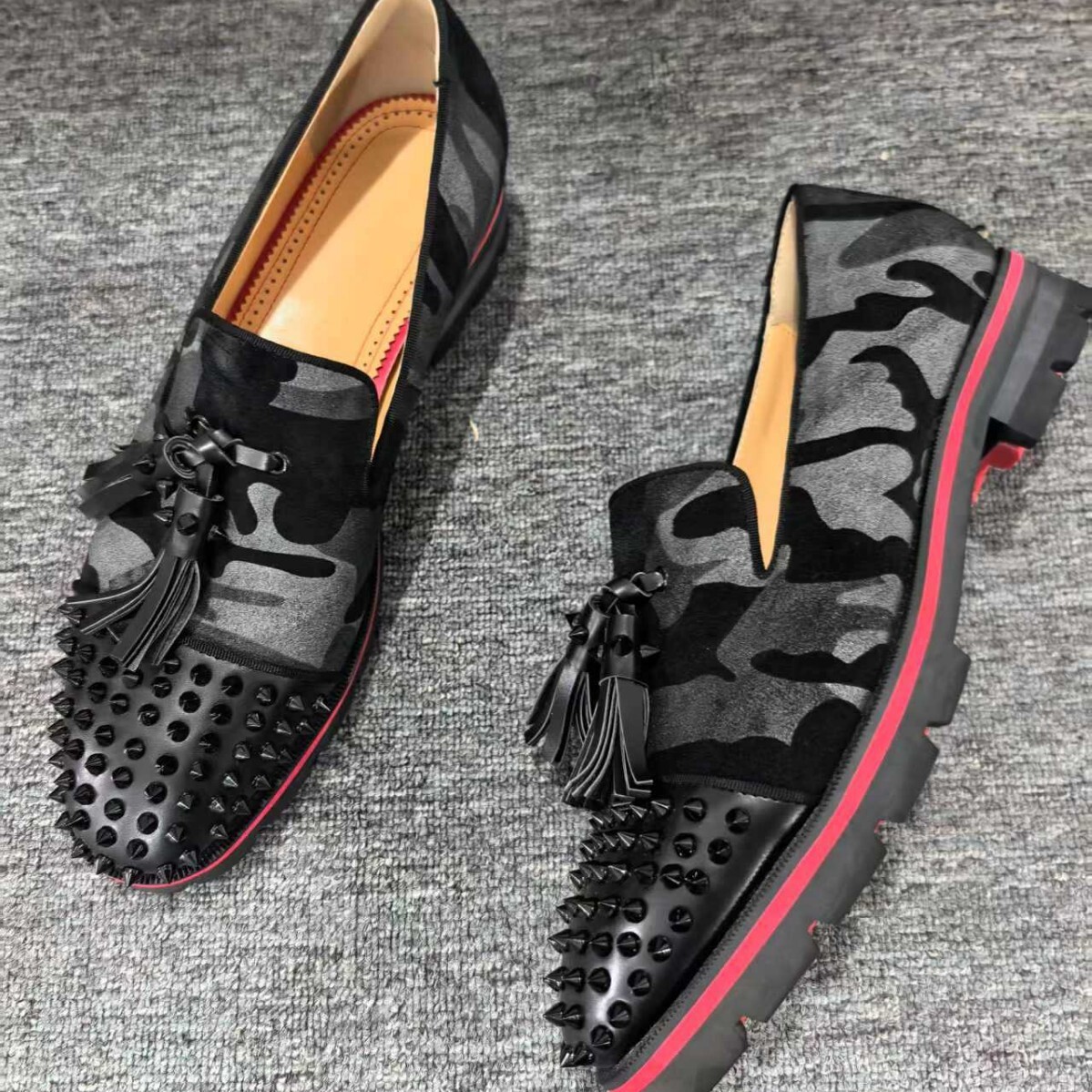 SAOLA Scarpe eleganti in pelle stile britannico da uomo nappe rivetti nightclub sera festa DJ