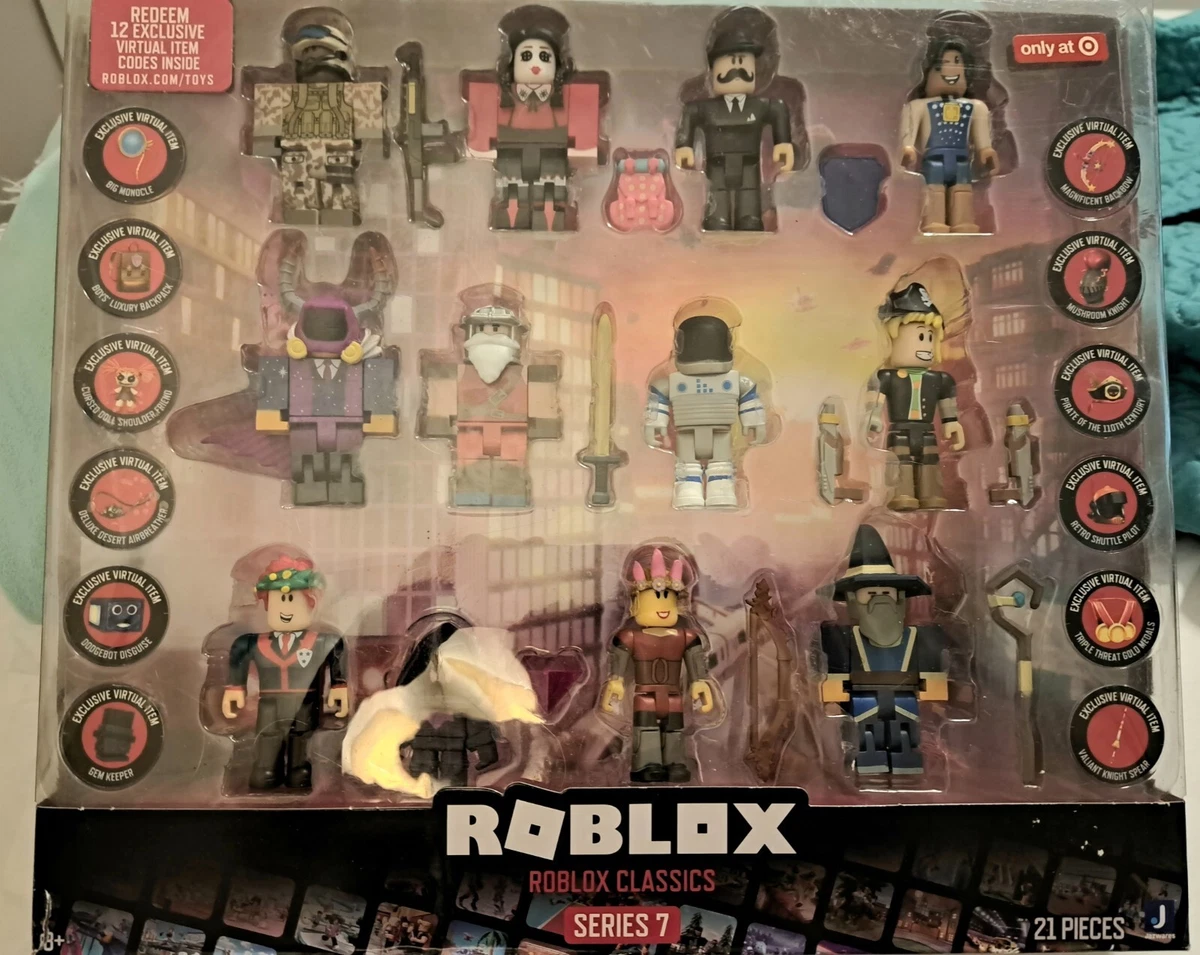 Roblox Classics Series 4 Twenty-One Piece Set 12 Exclusive Virtual Codes :  Toys & Games 