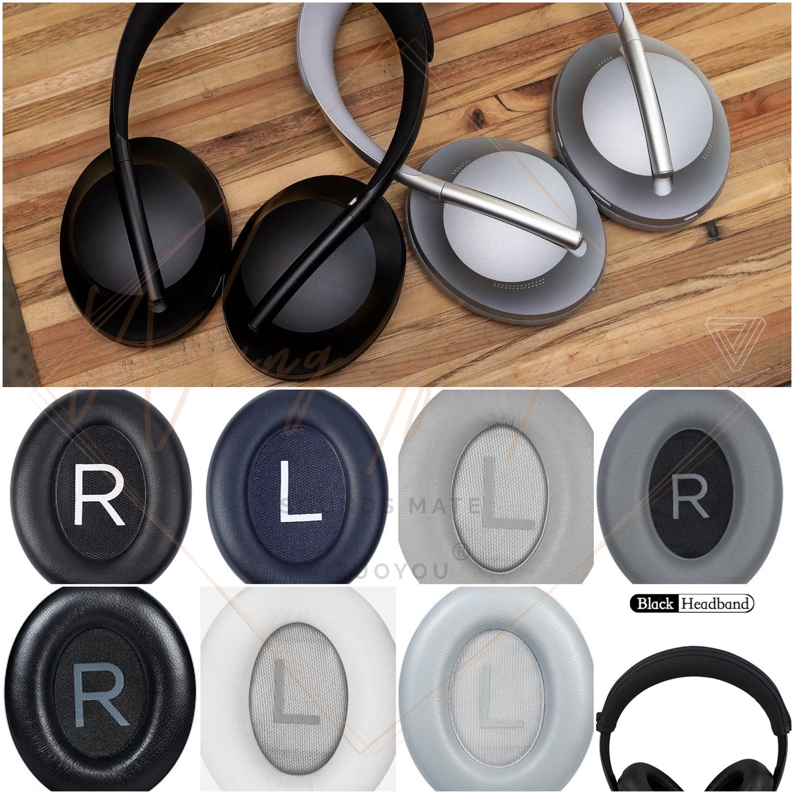 Bose 700 Noise Cancelling Headphones Replacement Ear Pads Cushions-image