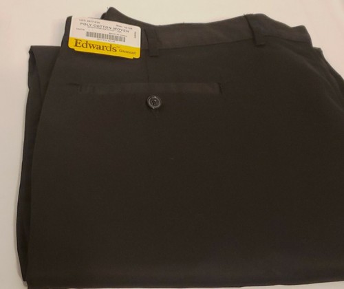 NEW Edwards Garment Utility Pleated Front Work Pants 2677 BLACK 42x35 UNHEMMED - Picture 4 of 6