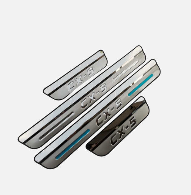 For 2025 Mazda CX5 CX-5 Accessories Steel Door Sill Protector Scuff Plate Cover