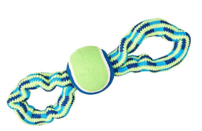 Ethical Spot Colorful Rope Bungee Dog Toy Medium 13” tennis ballfetch ...