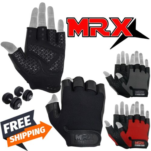 US Men/Women Gym Gloves Workout Weight Lifting Bodybuilding Exercise Cycling MRX - Picture 1 of 29