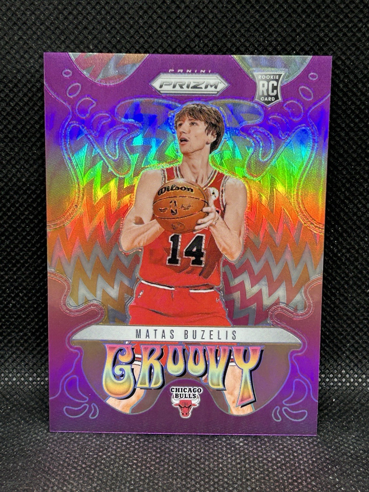2024-25 Panini Prizm #24 Matas Buzelis Groovy Case Hit Rookie RC SSP