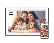 Frameo 10.1" WiFi Digital Photo Frame, HD Touch Screen, 32GB Memory, Black