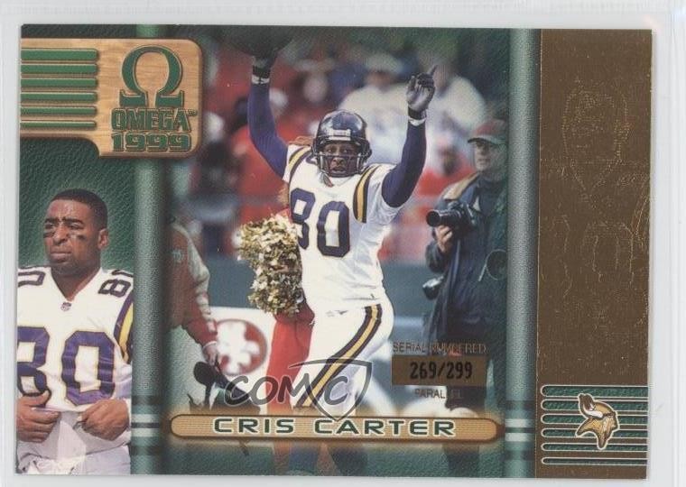 1999 Pacific Omega Gold 269/299 Cris Carter #129 HOF 0f8