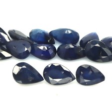 7.80 CT. Gemstone Heated 12Pcs Blue Sapphire Madagascar Pear