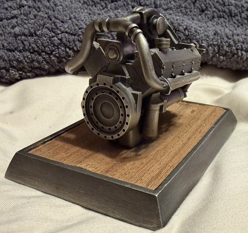 Vtg 1960’s Cummins VT-903 Miniature Engine Display Paperweight Desk Model Promo