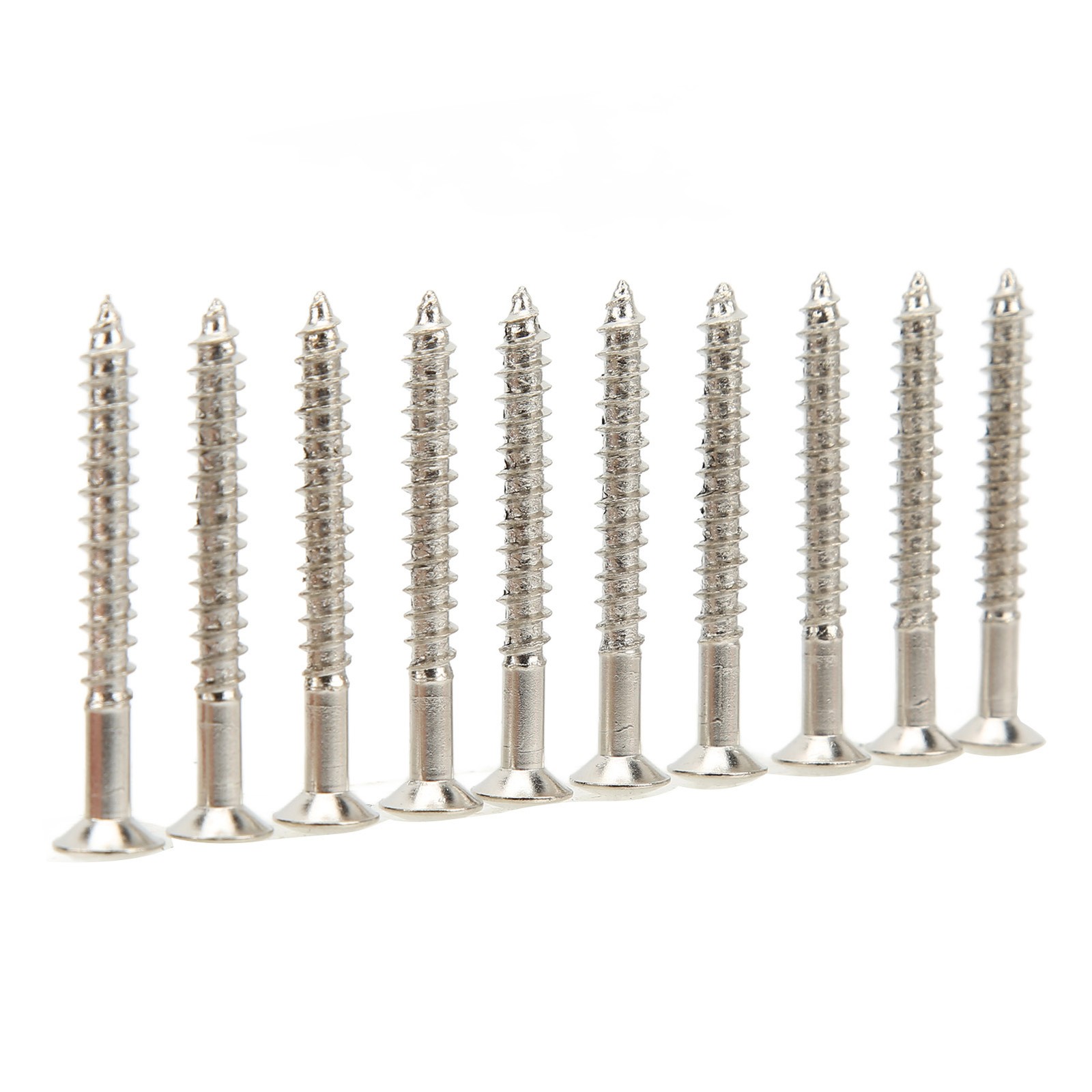 10Pcs Guitar Neck Mounting Screws Iron Rustproof Corrosion Resistance Neckplate