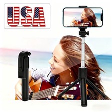 Selfie Stick Tripod with Remote Extendable Tripod  Wireless Bluetooth Black US