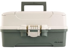 Plano P000407 Three-Tray Tackle Box - Green/Tan