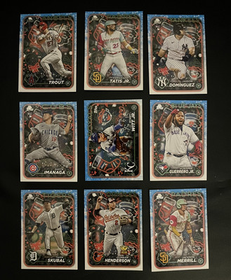 2024 Topps MLB Holiday Baseball Lot - 105 Total Cards (Merrill RC, Imanaga RC)