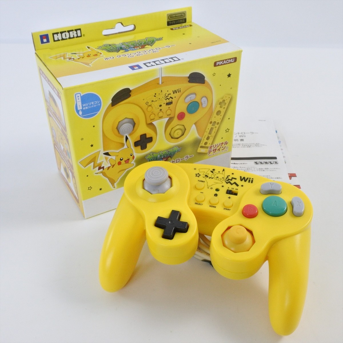 Hori Classic Controller Pokemon Pikachu WIU-079 For Nintendo Wii U