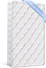 Mini Crib Mattress - 38X24X4 Inch- Dual Sided with Firm Support and Comfort Foam