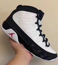 IX6179-100 Nike Air Jordan 9 Space Jam White Red Retro Cushioned Men's Shoes
