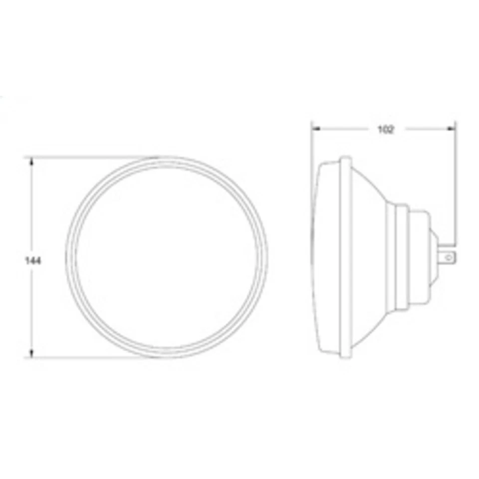 002850871 Hella Headlight Lamp  Driver or Passenger Side for MB Mercedes 325 318 - Image 4 of 4