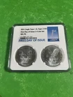 2021 $1 Type 1 and Type 2 Silver Eagle Set NGC MS70