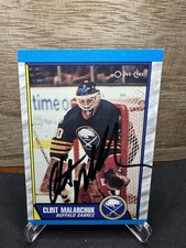 1989-90 O-Pee-Chee Clint Malarchuk #170 In-Person ON-CARD AUTO